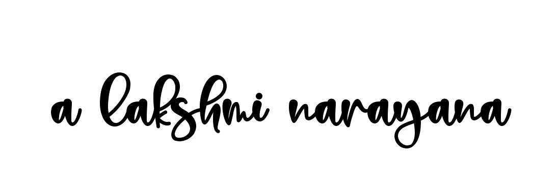 Handwritten Signature for A-lakshmi-narayana - Style 136 Online