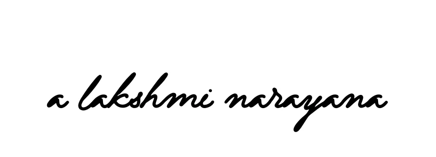 Handwritten Signature for A-lakshmi-narayana - Style 138 Online