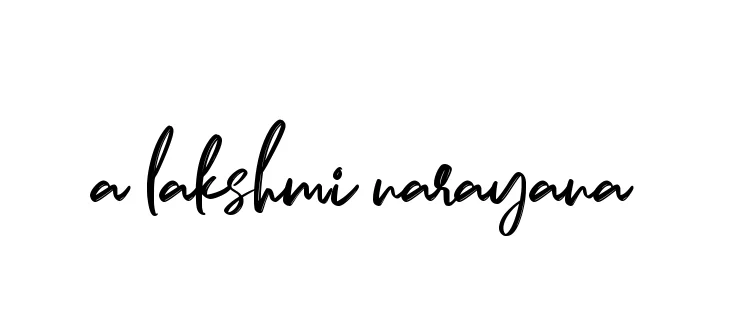 Handwritten Signature for A-lakshmi-narayana - Style 141 Online