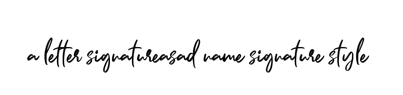 Handwritten Signature for A-letter-signatureasad-name-signature-style - Style 141 Online