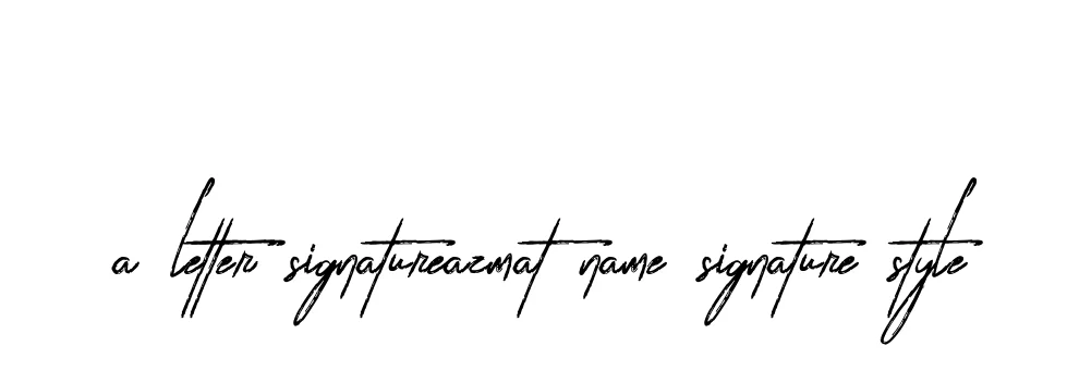 Handwritten Signature for A-letter-signatureazmat-name-signature-style - Style 133 Online