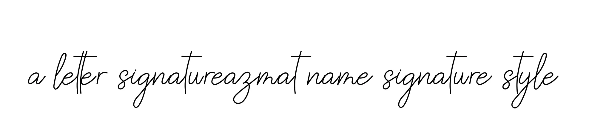 Handwritten Signature for A-letter-signatureazmat-name-signature-style - Style 145 Online