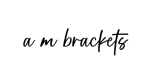 Handwritten Signature for A-m-brackets - Style 142 Online