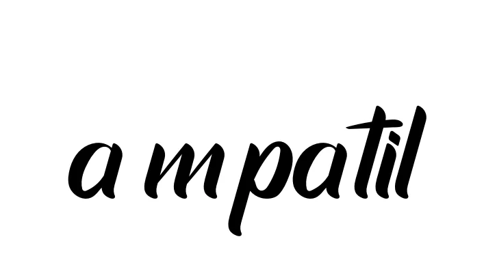 Handwritten Signature for A-m-patil - Style 153 Online