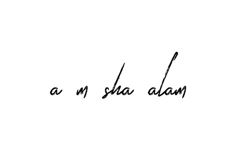 Handwritten Signature for A-m-sha-alam - Style 133 Online