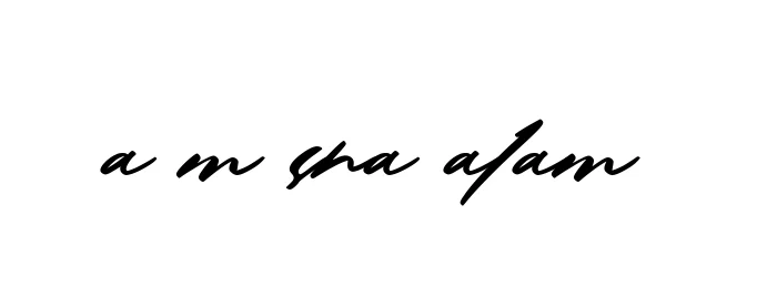 Handwritten Signature for A-m-sha-alam - Style 140 Online