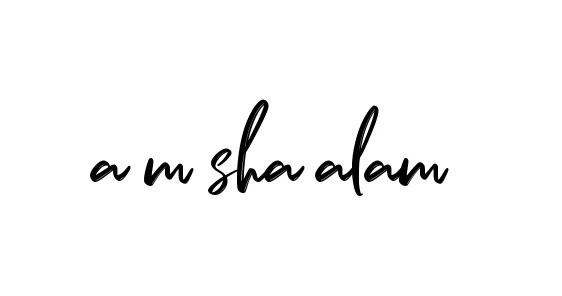 Handwritten Signature for A-m-sha-alam - Style 141 Online
