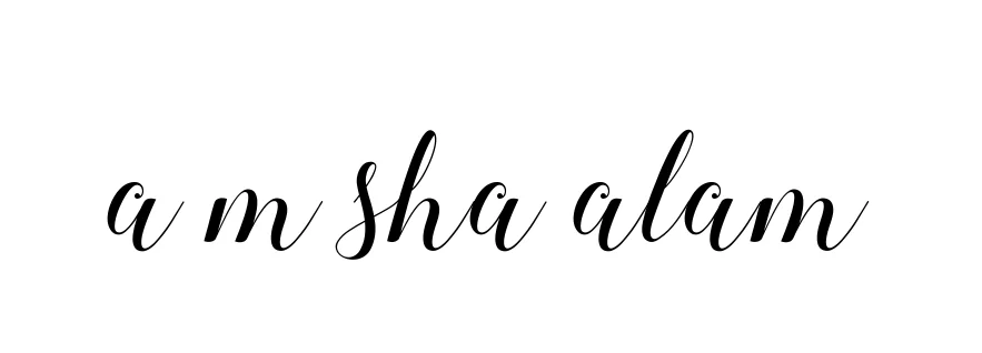 Handwritten Signature for A-m-sha-alam - Style 144 Online