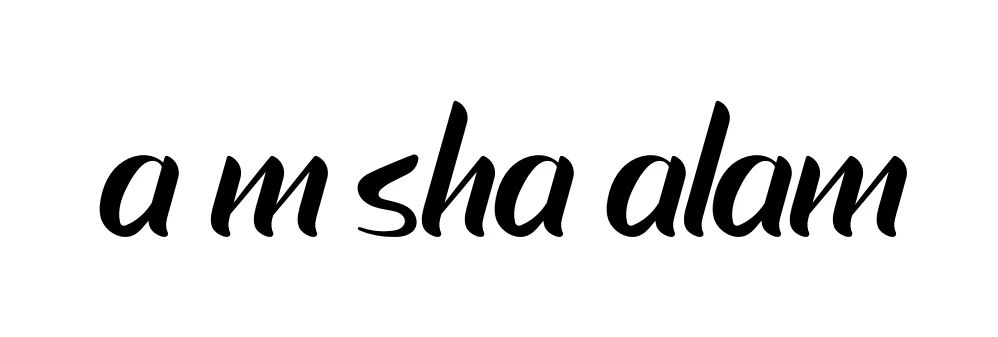 Handwritten Signature for A-m-sha-alam - Style 153 Online