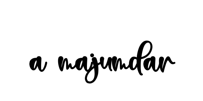 Handwritten Signature for A-majumdar - Style 136 Online