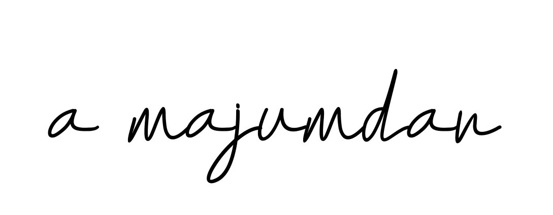 Handwritten Signature for A-majumdar - Style 155 Online