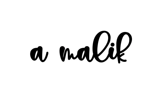 Handwritten Signature for A-malik - Style 136 Online