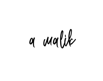Handwritten Signature for A-malik - Style 143 Online