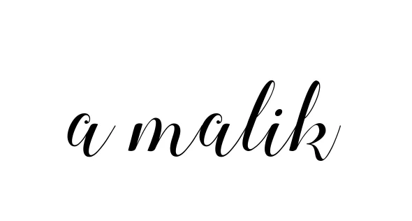 Handwritten Signature for A-malik - Style 144 Online