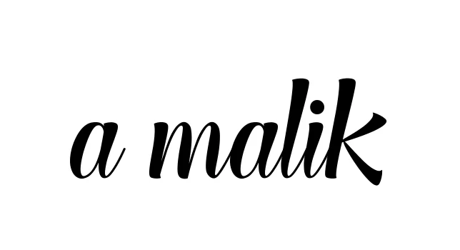Handwritten Signature for A-malik - Style 148 Online