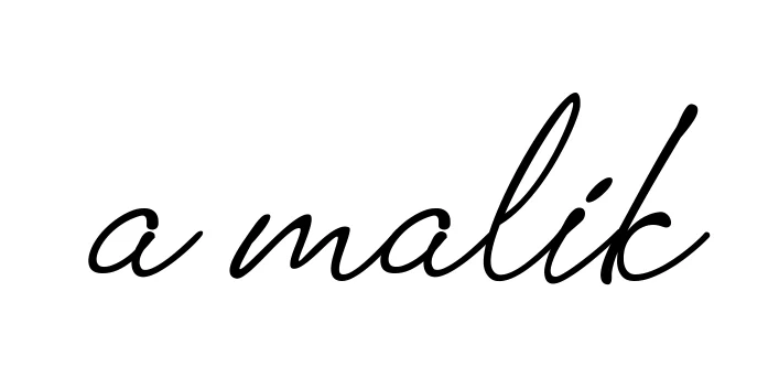 Handwritten Signature for A-malik - Style 151 Online