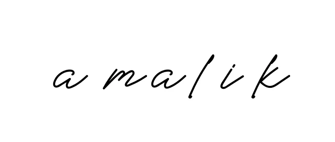 Handwritten Signature for A-malik - Style 152 Online