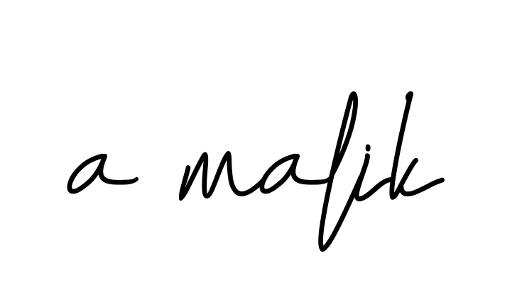 Handwritten Signature for A-malik - Style 155 Online