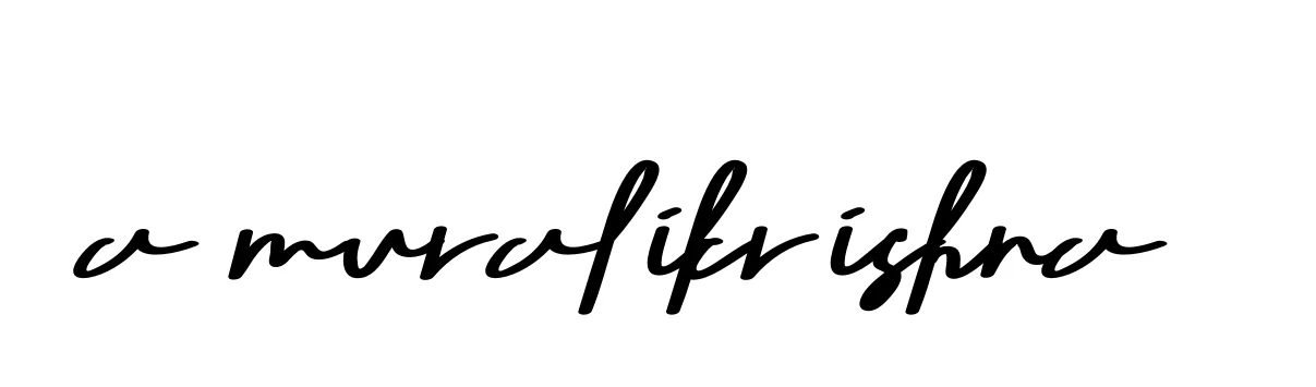 Handwritten Signature for A-muralikrishna - Style 135 Online