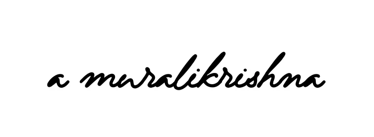 Handwritten Signature for A-muralikrishna - Style 138 Online