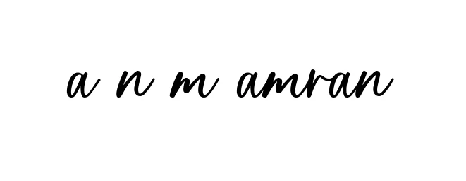 Handwritten Signature for A-n-m-amran - Style 142 Online