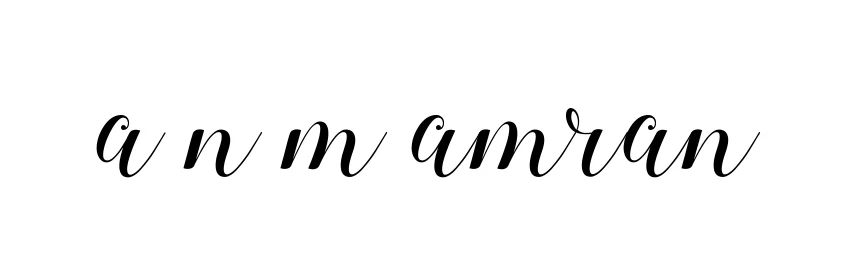 Handwritten Signature for A-n-m-amran - Style 144 Online