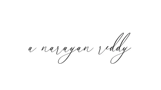 Handwritten Signature for A-narayan-reddy - Style 134 Online
