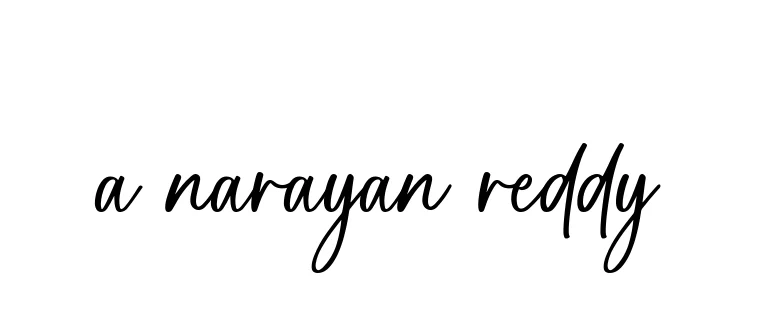 Handwritten Signature for A-narayan-reddy - Style 142 Online