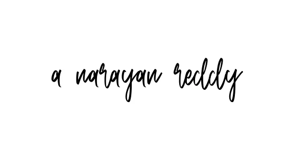 Handwritten Signature for A-narayan-reddy - Style 143 Online