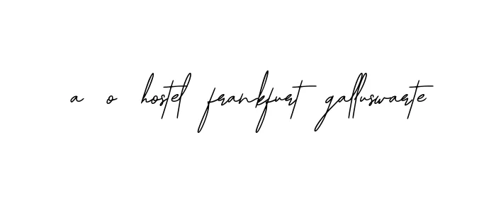 Handwritten Signature for A-o-hostel-frankfurt-galluswarte - Style 139 Online