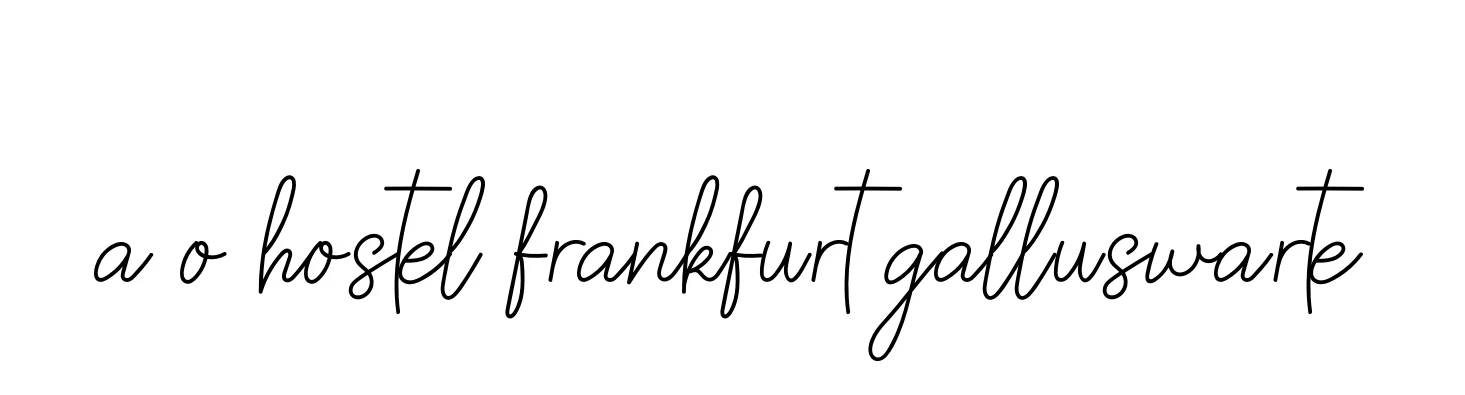 Handwritten Signature for A-o-hostel-frankfurt-galluswarte - Style 145 Online