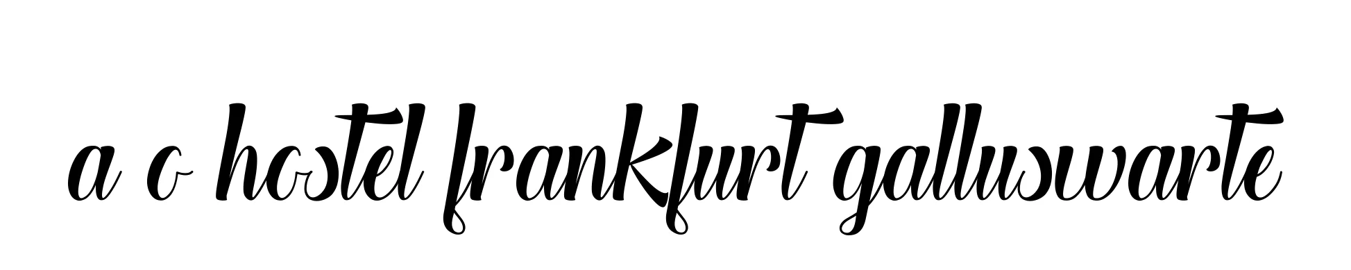 Handwritten Signature for A-o-hostel-frankfurt-galluswarte - Style 148 Online