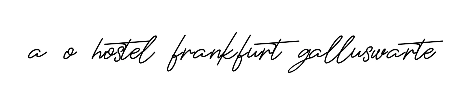 Handwritten Signature for A-o-hostel-frankfurt-galluswarte - Style 150 Online