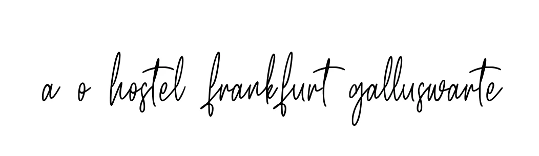 Handwritten Signature for A-o-hostel-frankfurt-galluswarte - Style 154 Online