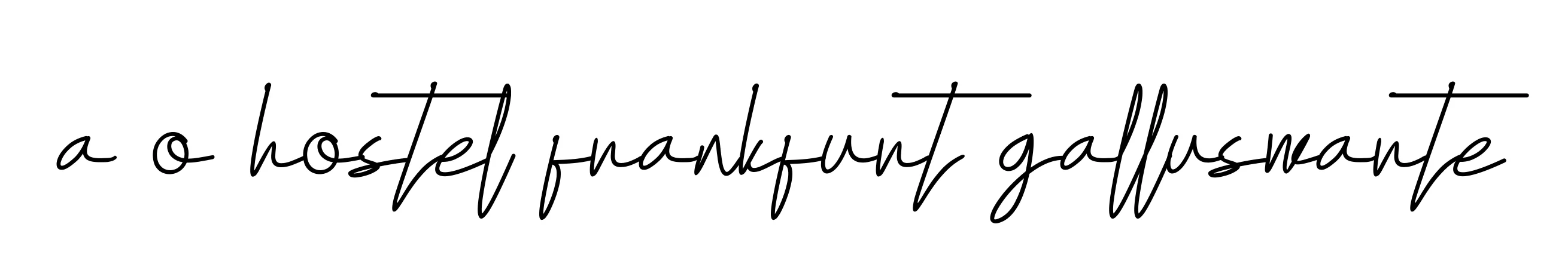 Handwritten Signature for A-o-hostel-frankfurt-galluswarte - Style 155 Online