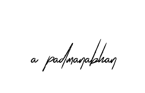 Handwritten Signature for A-padmanabhan - Style 133 Online