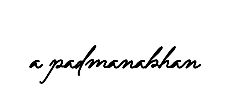 Handwritten Signature for A-padmanabhan - Style 137 Online