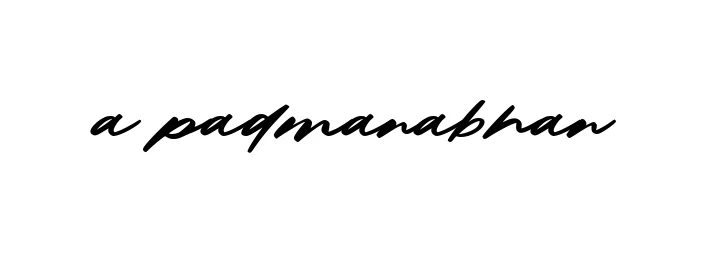 Handwritten Signature for A-padmanabhan - Style 140 Online
