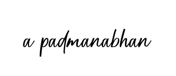 Handwritten Signature for A-padmanabhan - Style 142 Online