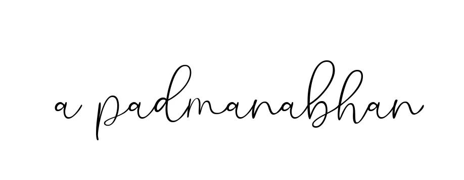 Handwritten Signature for A-padmanabhan - Style 147 Online