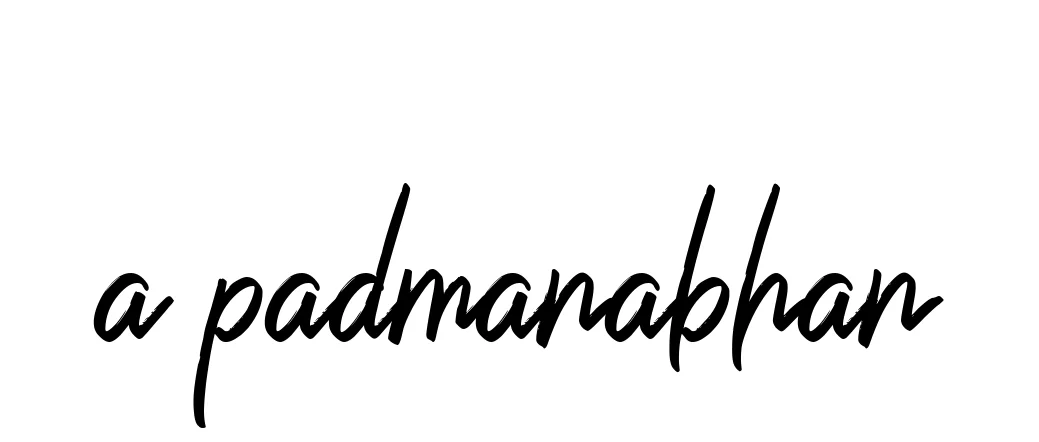 Handwritten Signature for A-padmanabhan - Style 149 Online