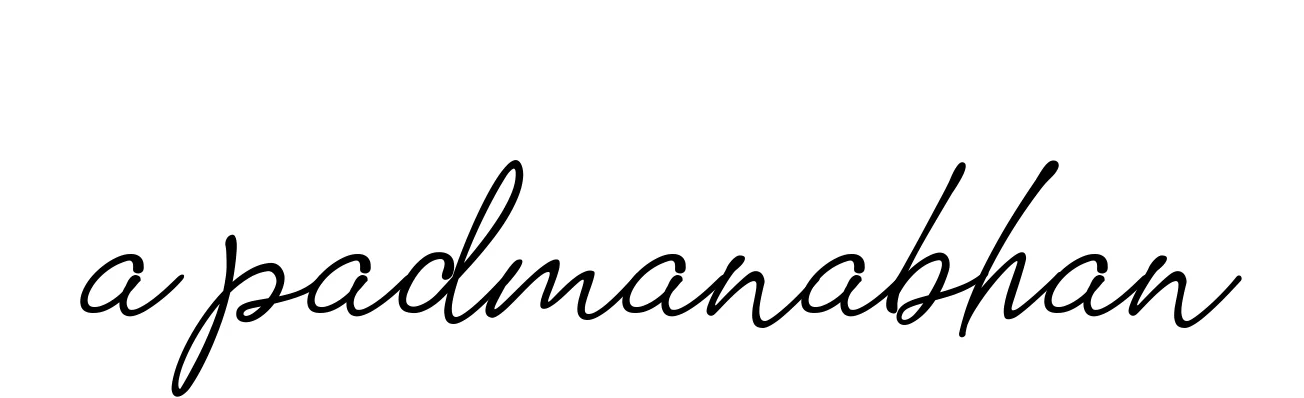Handwritten Signature for A-padmanabhan - Style 151 Online