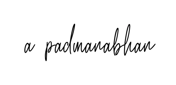 Handwritten Signature for A-padmanabhan - Style 154 Online