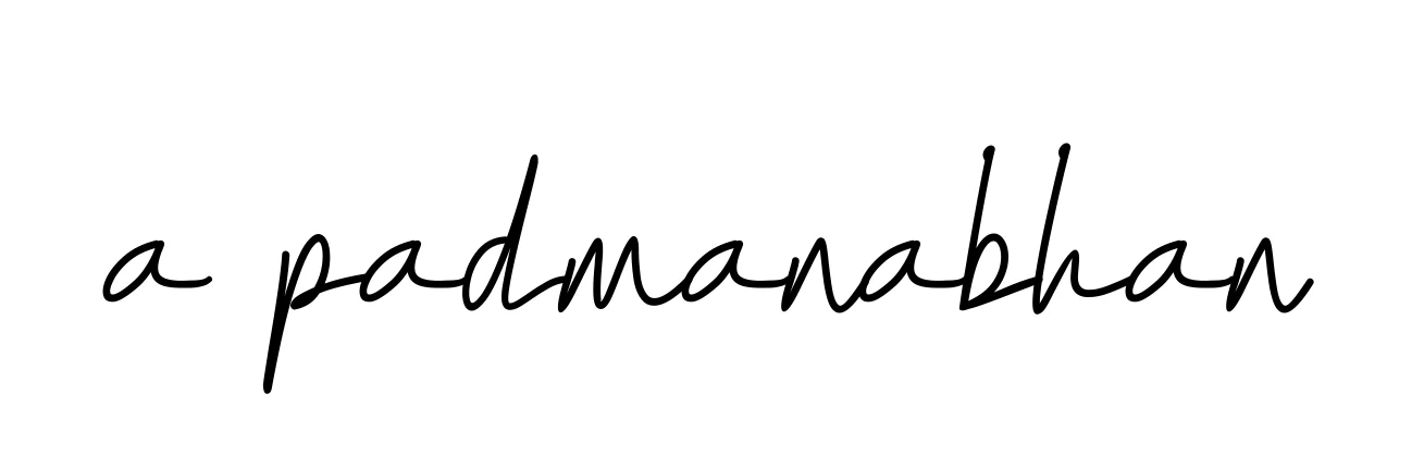 Handwritten Signature for A-padmanabhan - Style 155 Online
