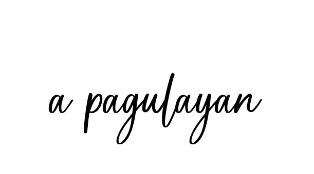 Handwritten Signature for A-pagulayan - Style 142 Online
