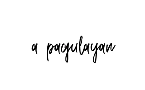 Handwritten Signature for A-pagulayan - Style 143 Online