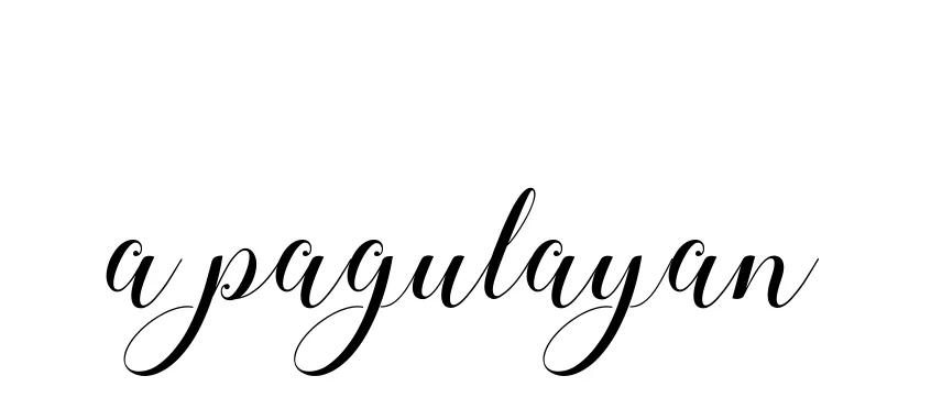 Handwritten Signature for A-pagulayan - Style 144 Online