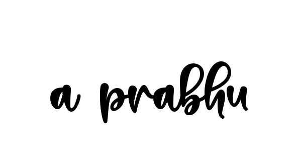 Handwritten Signature for A-prabhu - Style 136 Online