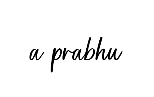 Handwritten Signature for A-prabhu - Style 142 Online