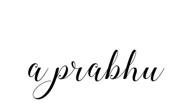 Handwritten Signature for A-prabhu - Style 144 Online